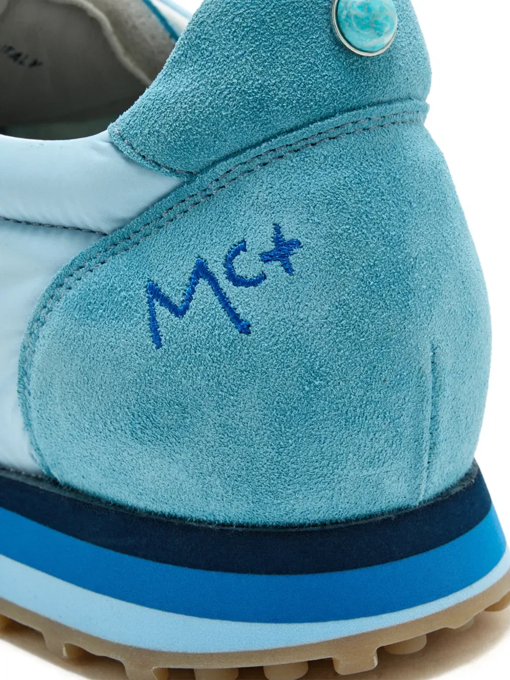 Кроссовки Round-patch Blu Scarpa, синий — фото 4