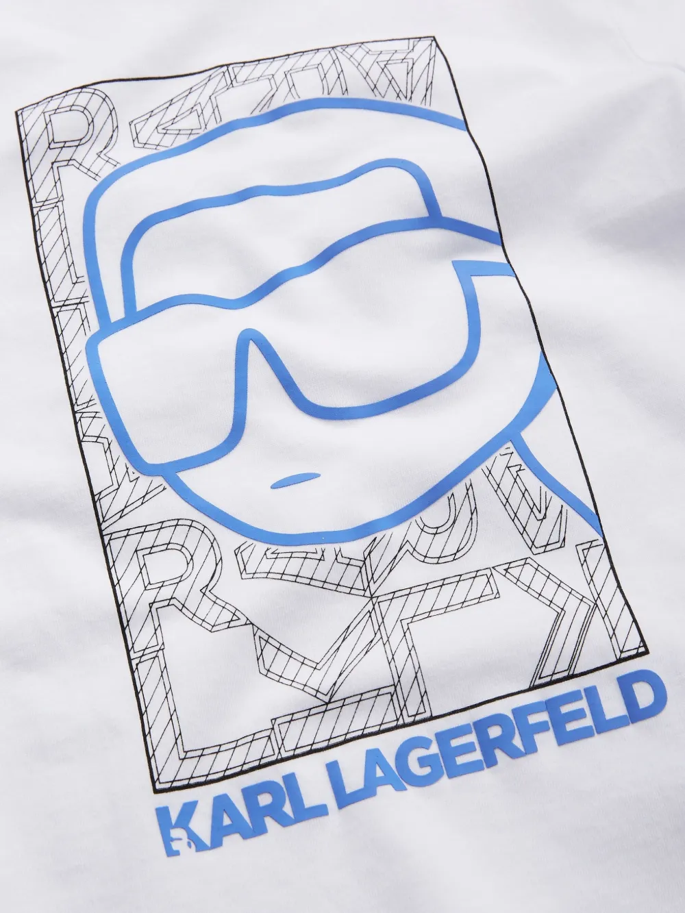Футболка Ikonik Karl Karl Lagerfeld Kids, белый — фото 3