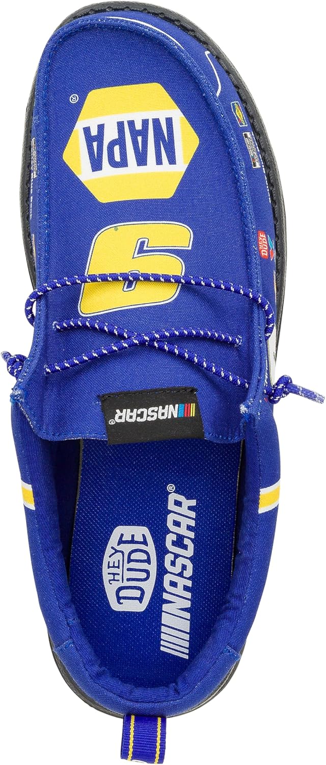HEYDUDE X NASCAR, мужские слипоны, комфортные и легкие, синий — фото 2