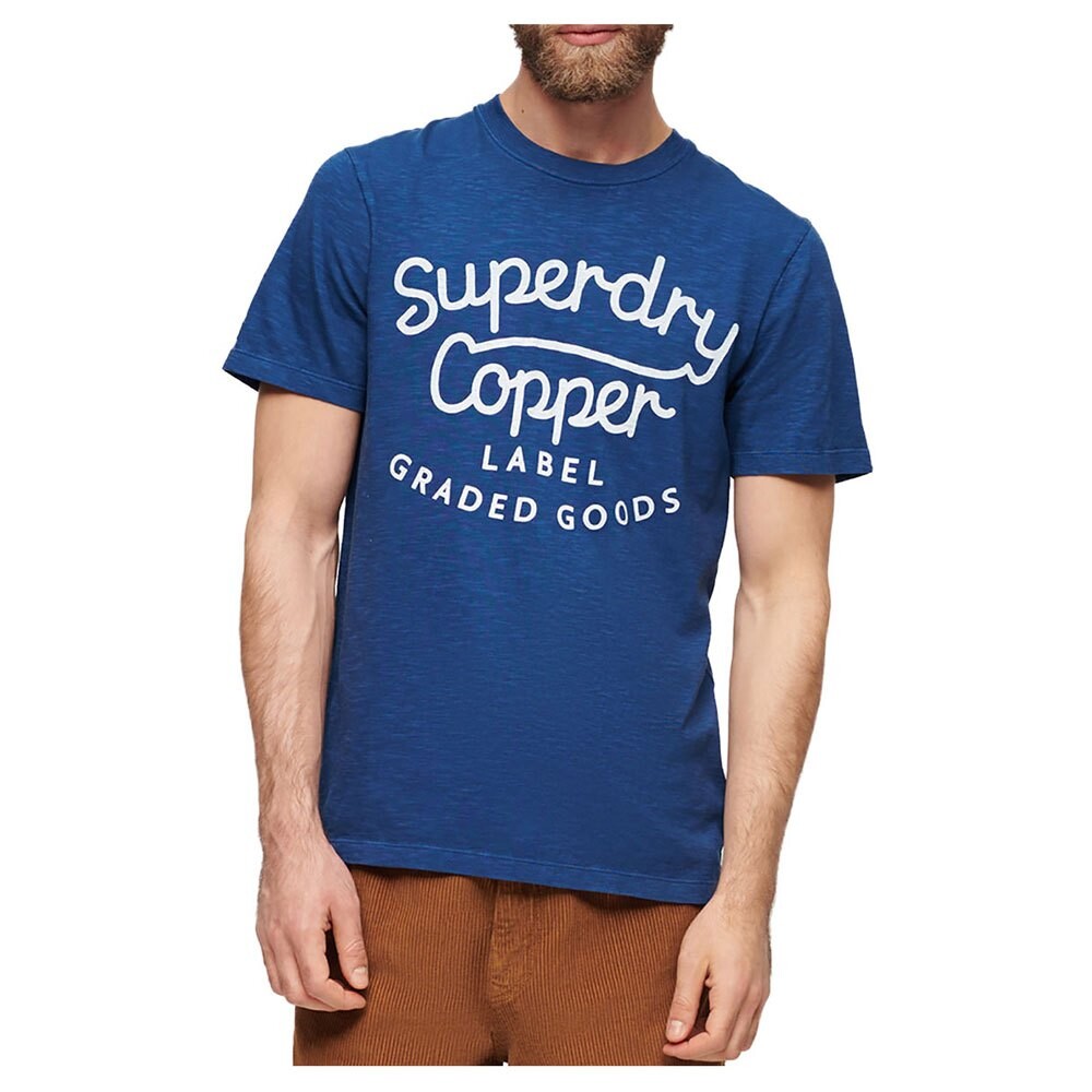 

Футболка с коротким рукавом Superdry Copper Label Script, синий