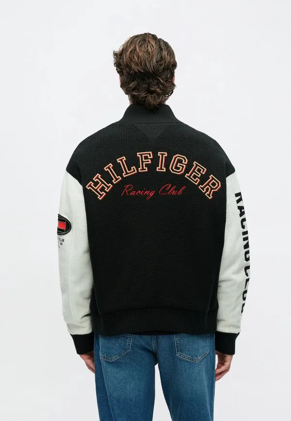 Спортивная куртка из чистой шерсти, куртка для межсезонья. Tommy Hilfiger, Black