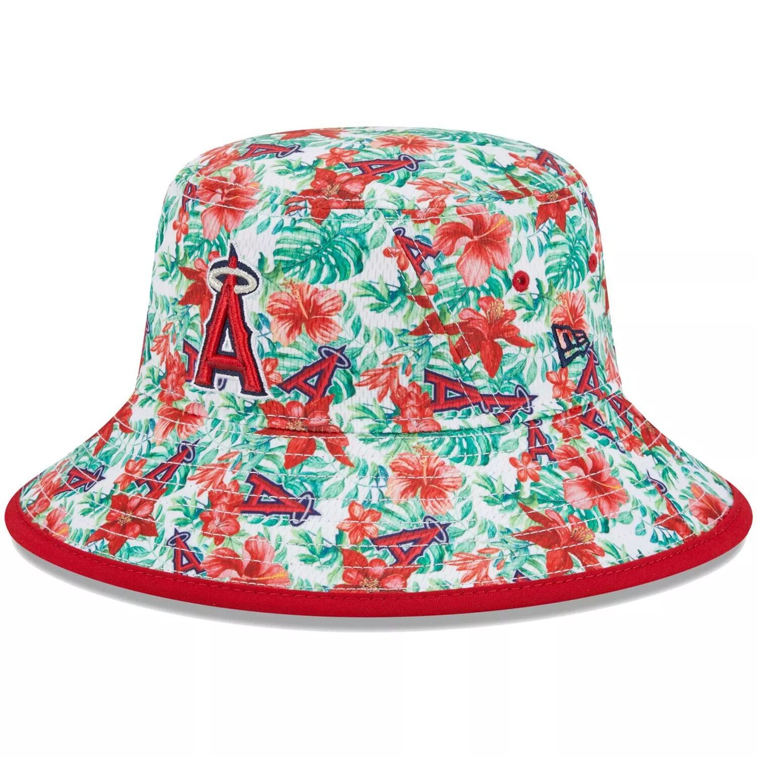 

Мужская панама с тропическим цветочным принтом New Era Los Angeles Angels