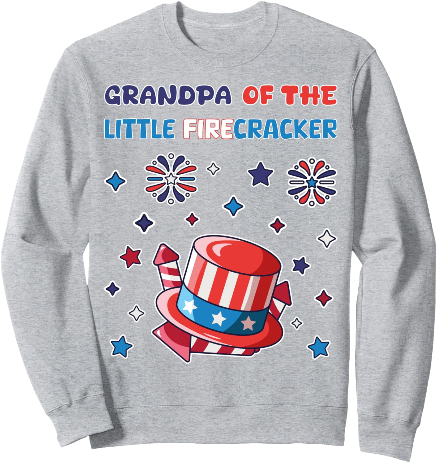 

Толстовка для вечеринки в честь дня рождения маленького дедушки-фейерверка 2 июля Family Look 2 Year Old Fireworks Decorations Gifts, серый