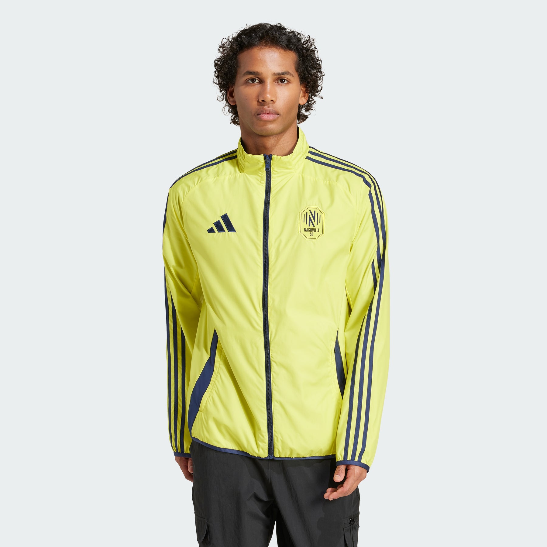 

Двусторонняя куртка Nashville SC Anthem Adidas, shock yellow