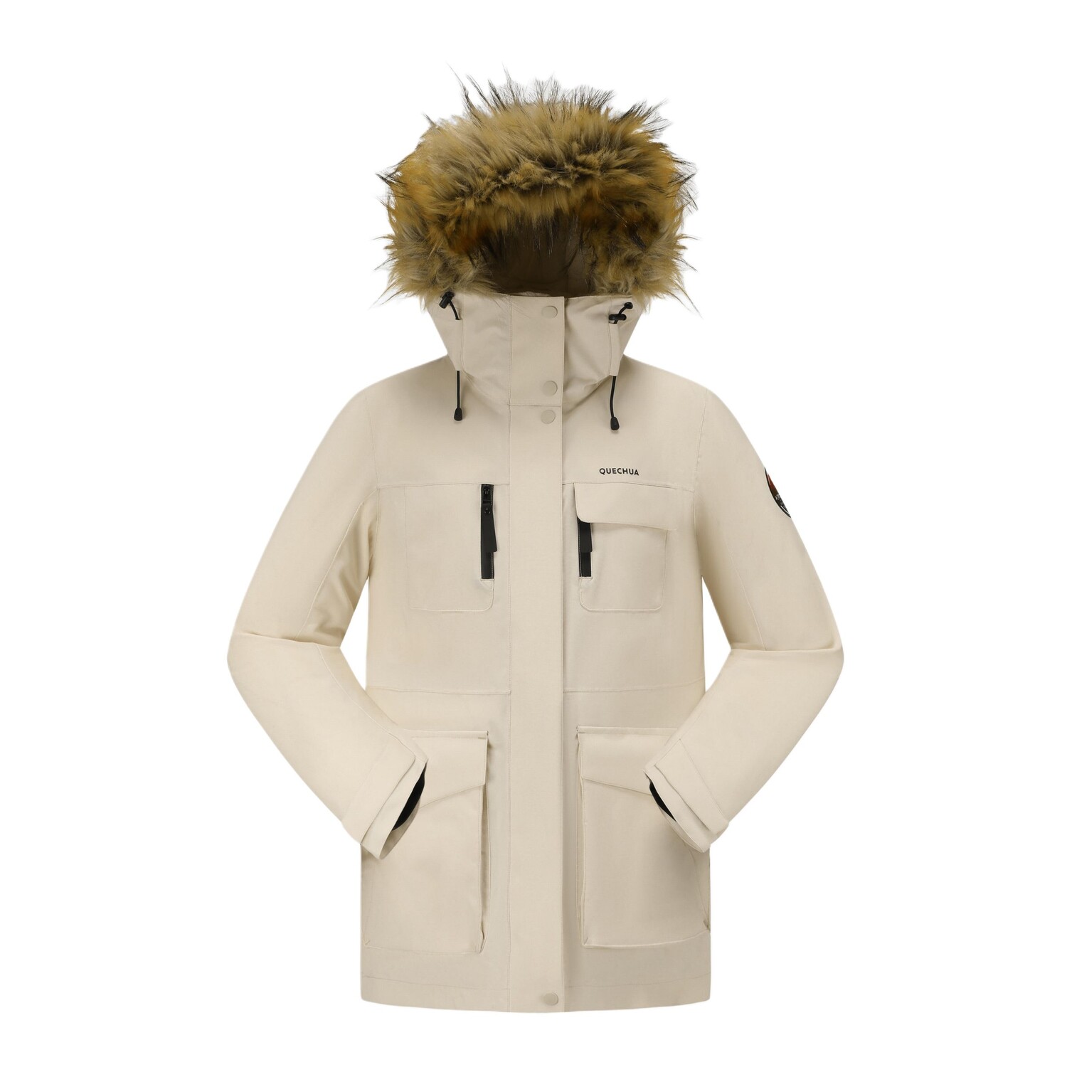 

SH900 Пуховик женский кремово-бежевый Decathlon
