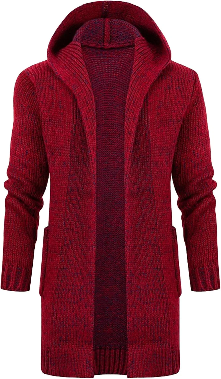 

Мужской зимний утолщенный кардиган с капюшоном и эластичными манжетами JEShifangjiusu