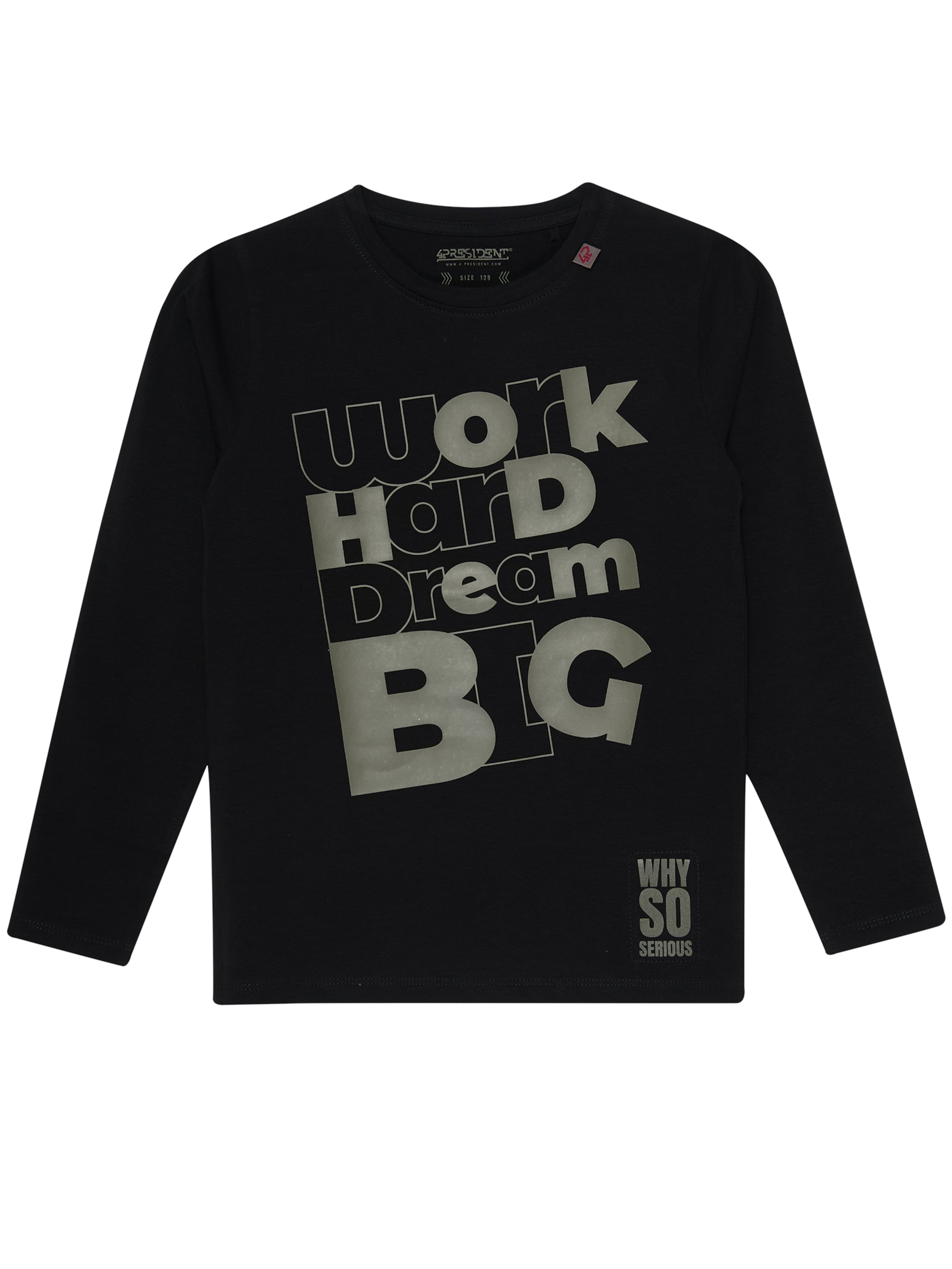 

4PRESIDENT Лонгслив 'Gatlin' в черном цвете