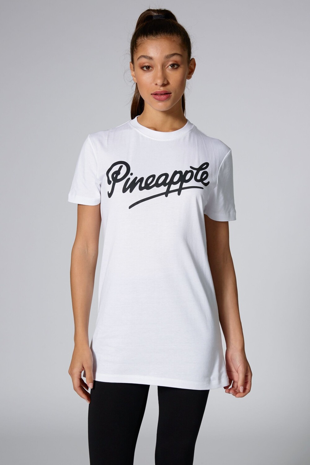 

Футболка с черным логотипом Pineapple, белый, Черный, Футболка с черным логотипом Pineapple, белый