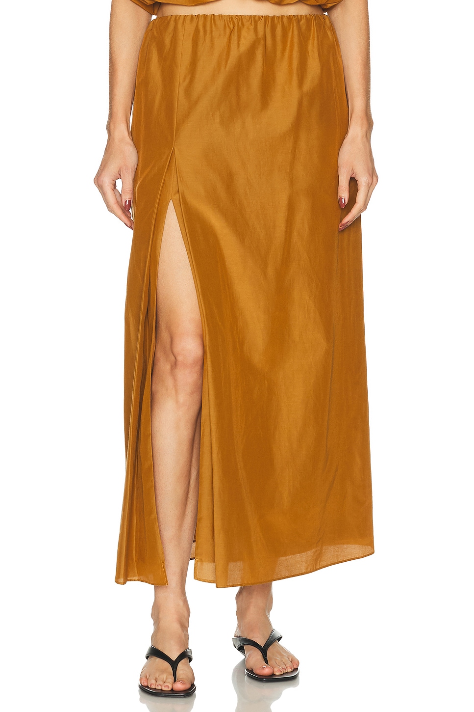 

Carmen Long Gathered Юбка Loulou De Saison, Ocher