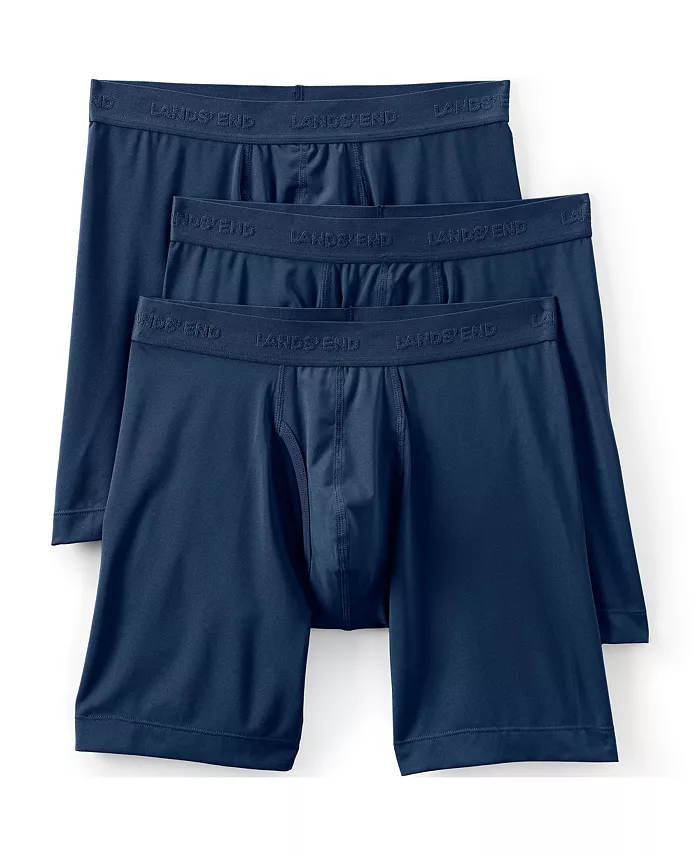 

Мужские эластичные боксеры Flex Performance, 3 шт Lands' End, синий
