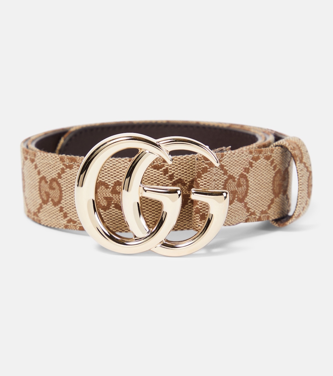 

Ремень GG Marmont с кожаной отделкой Gucci, Beige Ebony