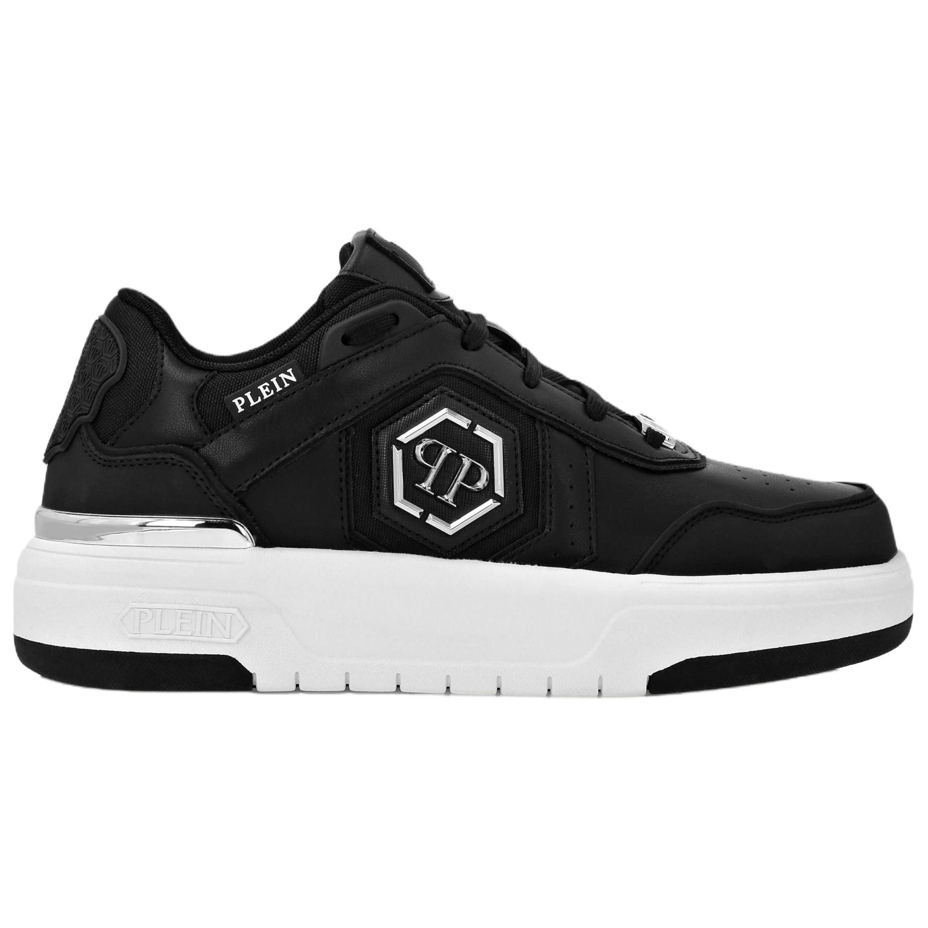 PHILIPP PLEIN Кроссовки Lo Top SK8R PLEIN Low top Skateboard Shoes Unisex Black — фото 2