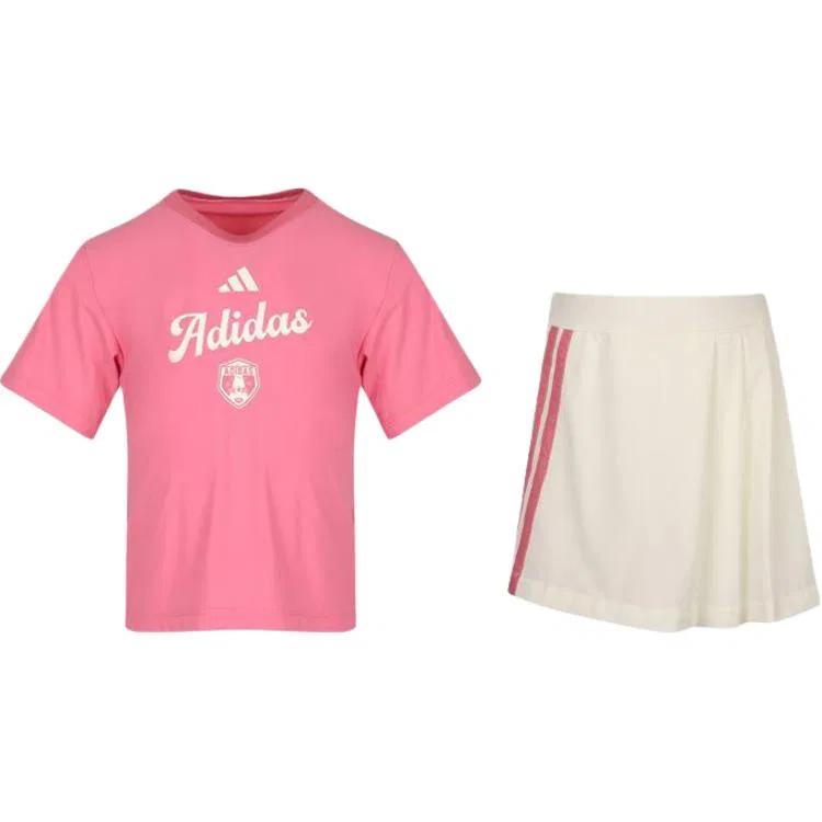 Детская спортивная одежда Casual с круглым вырезом Adidas, Pink