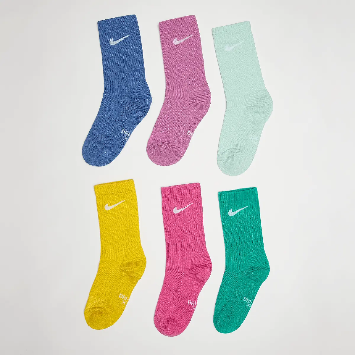 

Носки Nike Dri-Fit Perfect Basic Crew (6 шт), многоцветный