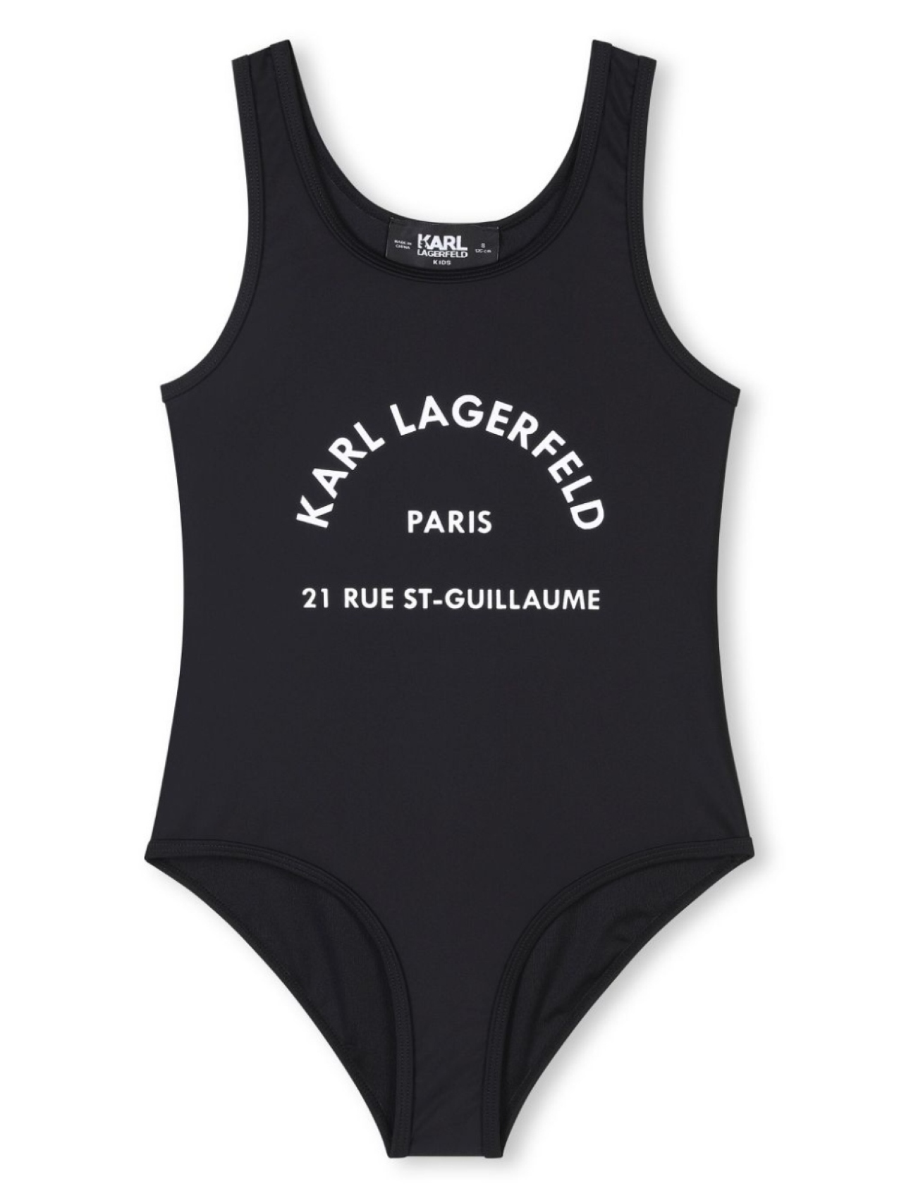 

Karl Lagerfeld Kids купальник с логотипом, черный
