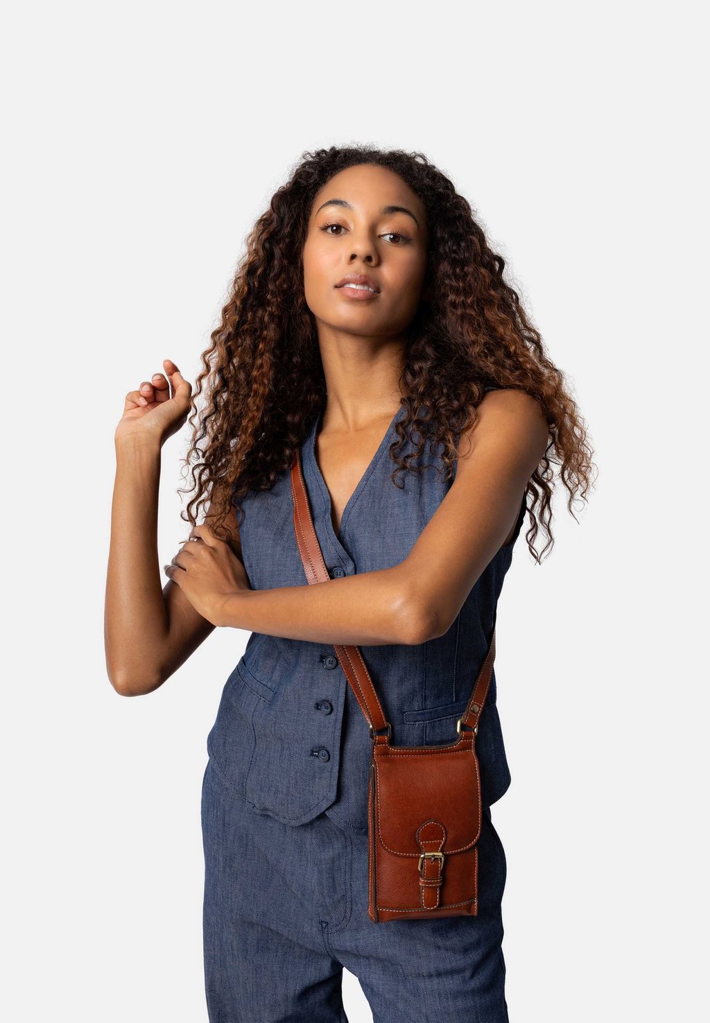 

Сумка через плечо JEANE SMALL RE:DESIGNED, цвет Cognac