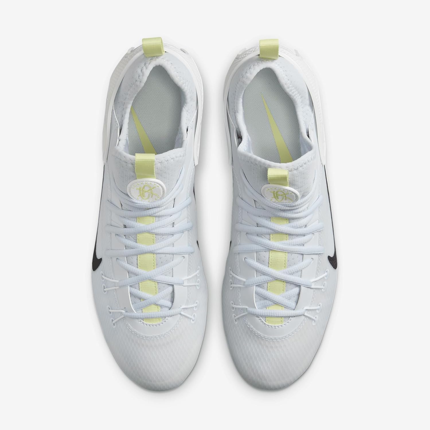 Бутсы для лакросса Nike Huarache 9 Elite Low, мужские, 9,5 м, командные красные (для больших детей, спортивная обувь, ОБУВЬ), Football Grey/White/Luminous Green/Black — фото 4