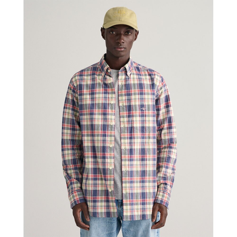 

Рубашка с длинным рукавом Gant Linen Check, Разноцветный