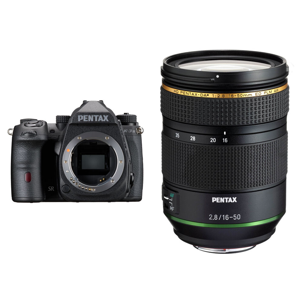 

Зеркальная камера Pentax K-3 Mark III Monochrome DSLR Camera with 16-50mm Lens Kit