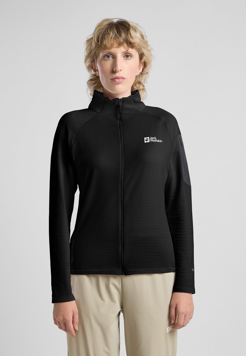 

Тренировочная куртка Jack Wolfskin, черный