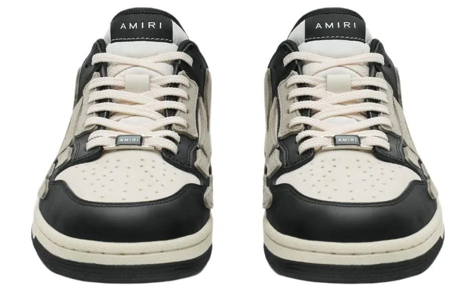 AMIRI Кроссовки Skel Low Top Low Black Alabaster — фото 4