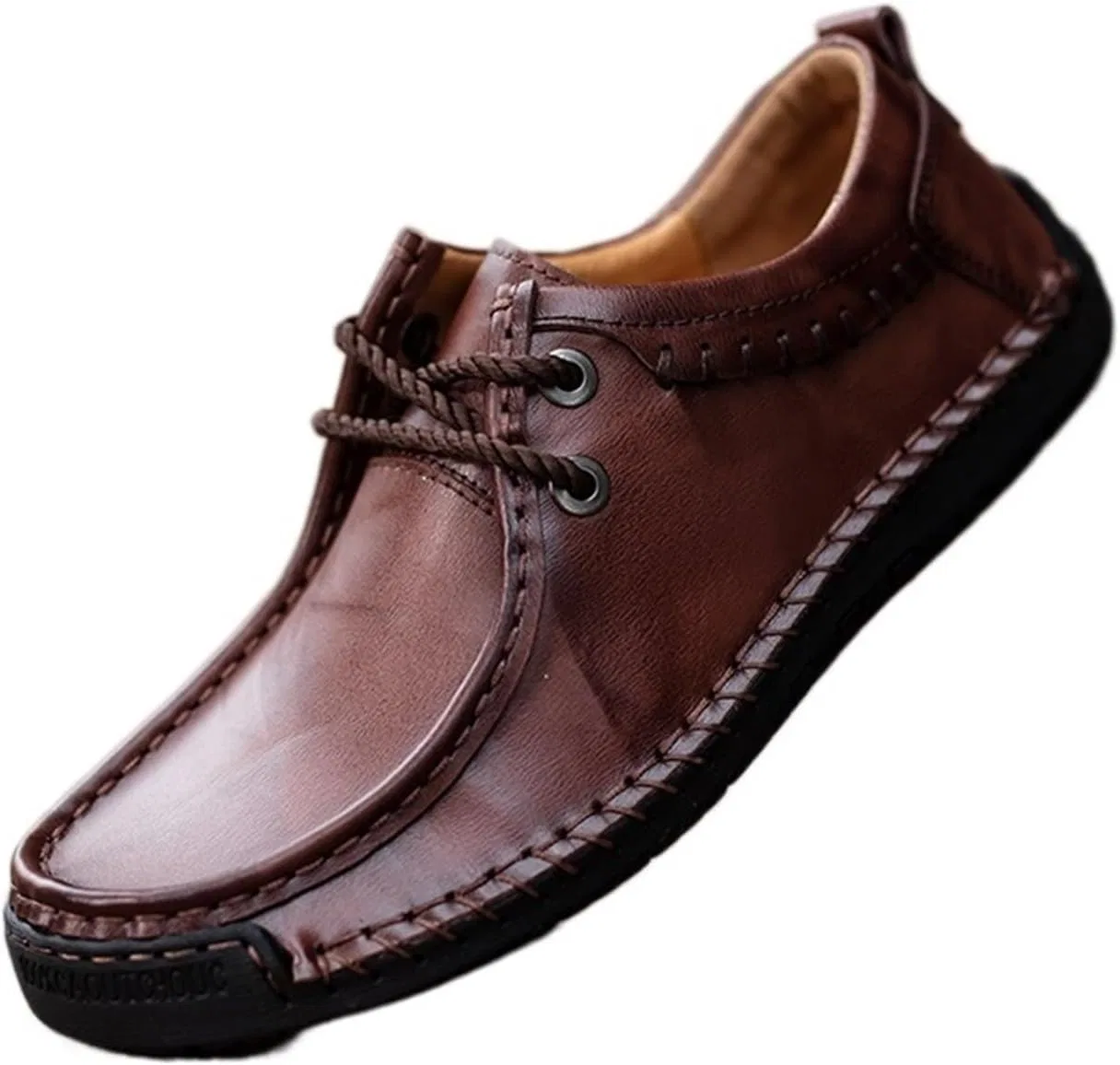 Туфли мужские замшевые Loafers, коричневый EXAMEEEU