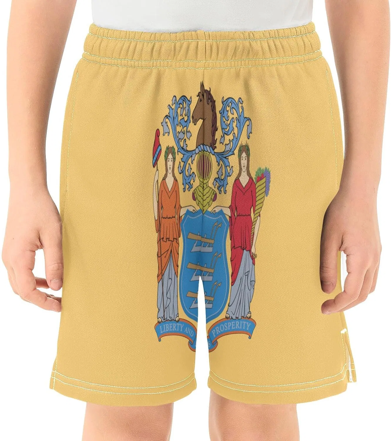 Детские шорты Athletic Shorts GuoChe, New Jersey State Flag — фото 2