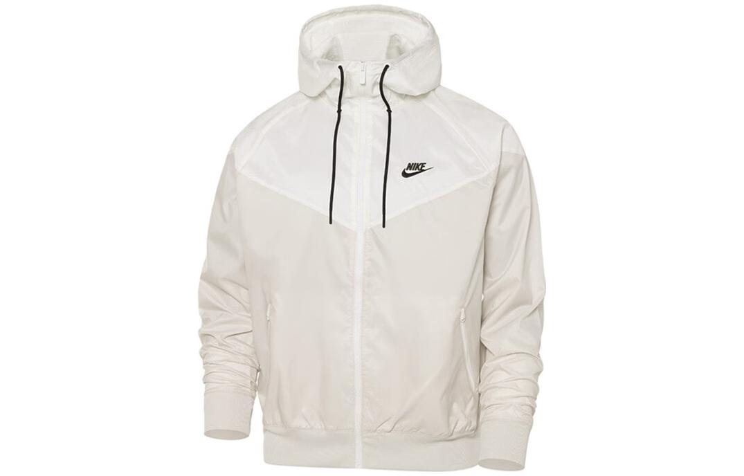 Спортивная куртка Windrunner с капюшоном для мужчин белый Nike, экрю — фото 2