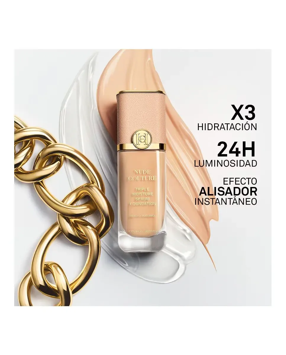 Тональная основа Nude Couture Triple Moisture Serum от Carolina Herrera, L260 — фото 2