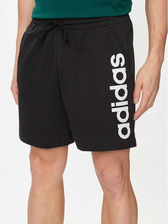 

Спортивные шорты regular fit AEROREADY Essentials Single Jersey Linear Logo Shorts IC0062 Adidas, черный