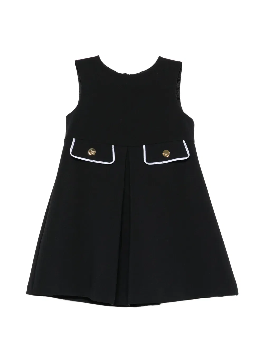 Мини-платье из крепа Elisabetta Franchi La Mia Bambina, черный
