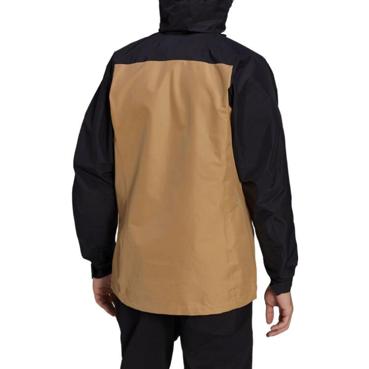 Куртка Terrex Outdoor для мужчин коричнево-желто-черная Adidas, черный — фото 3