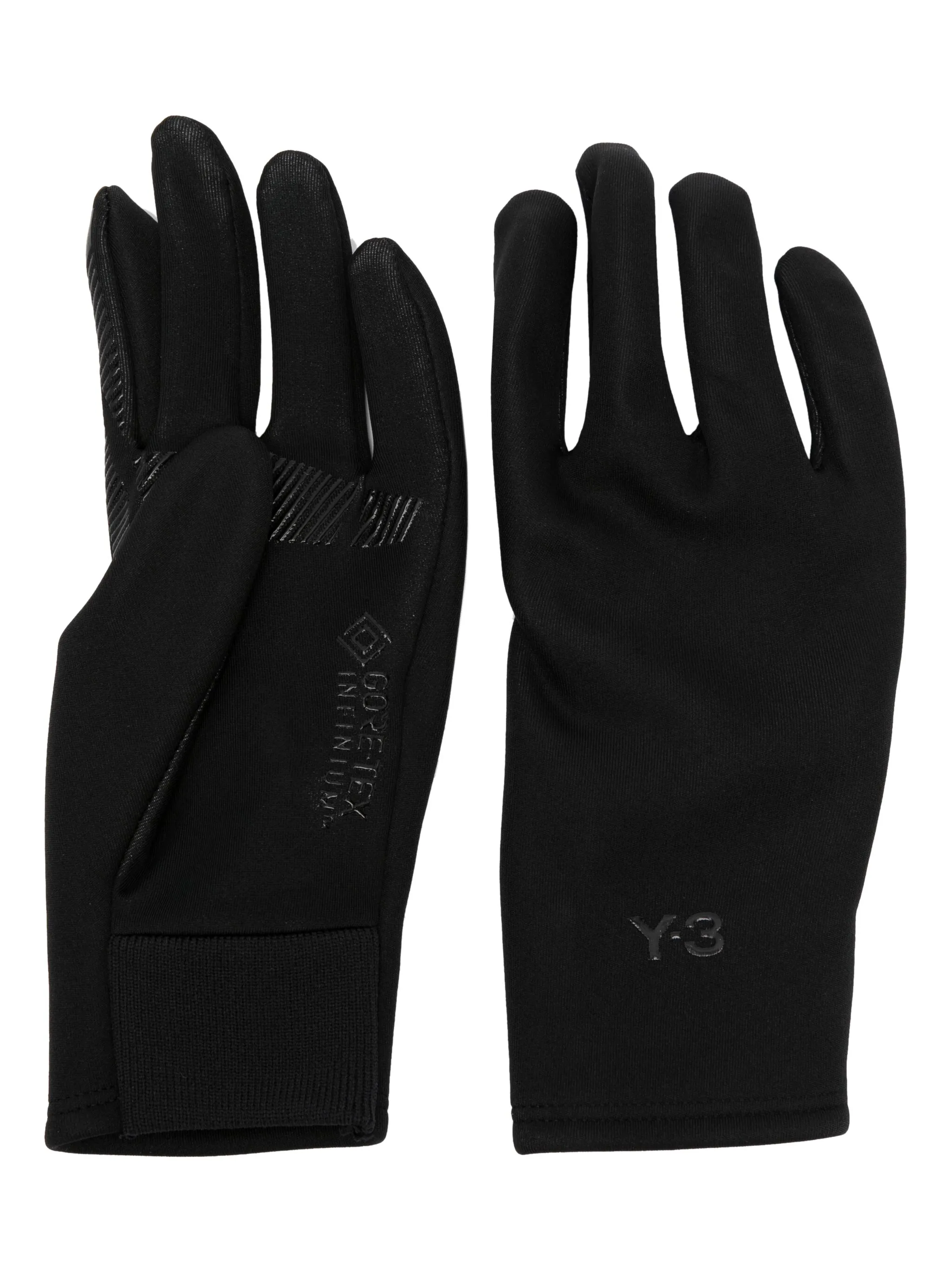 

Перчатки с тисненым логотипом Y-3, черный