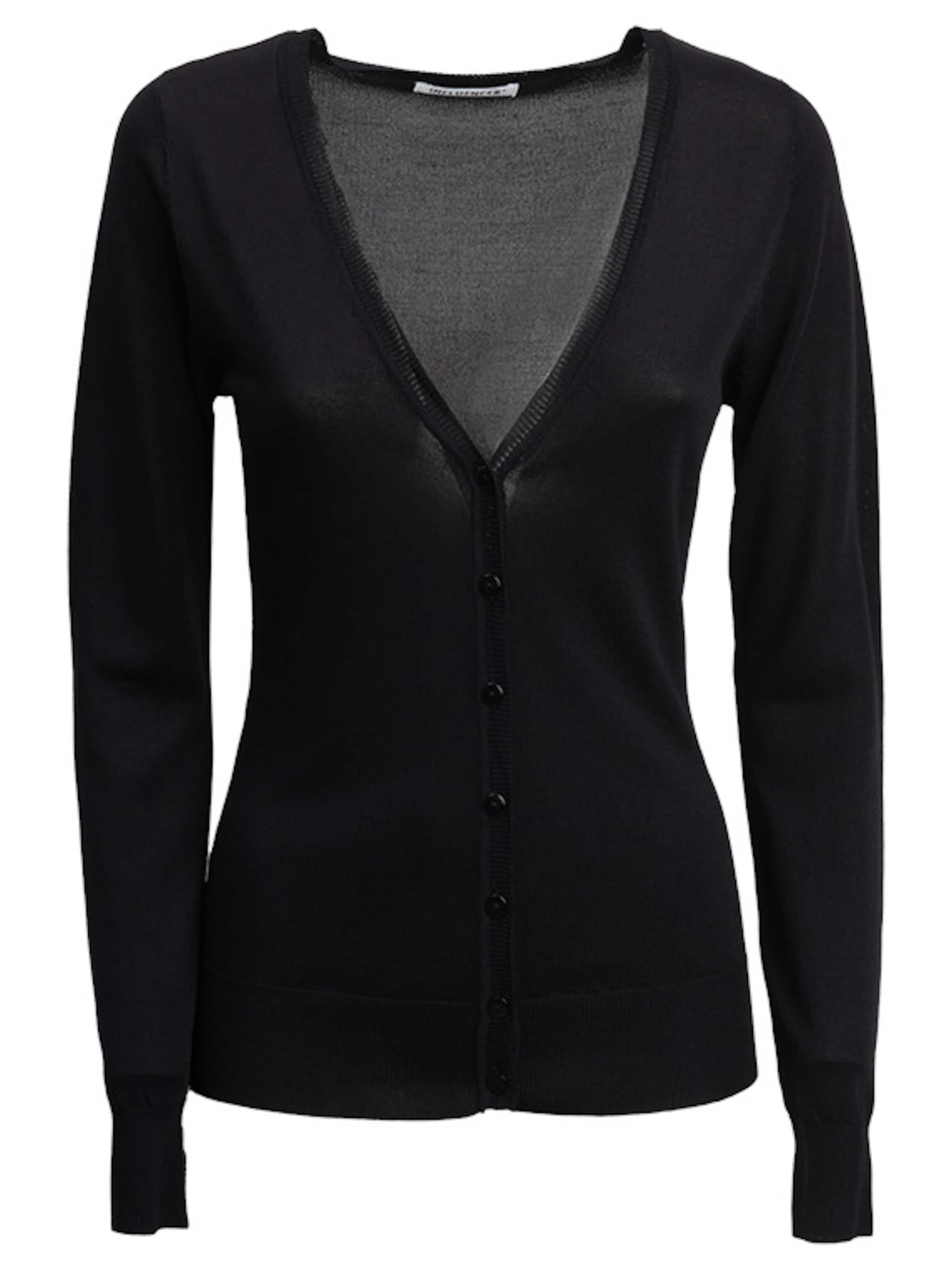 

Influencer Вязаный кардиган в черном цвете