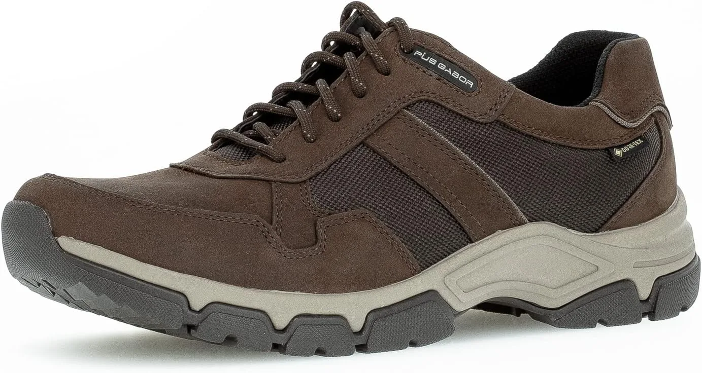 Мужские низкие кроссовки Pius Gabor, Gore-Tex, маленькая сталь, коричневый
