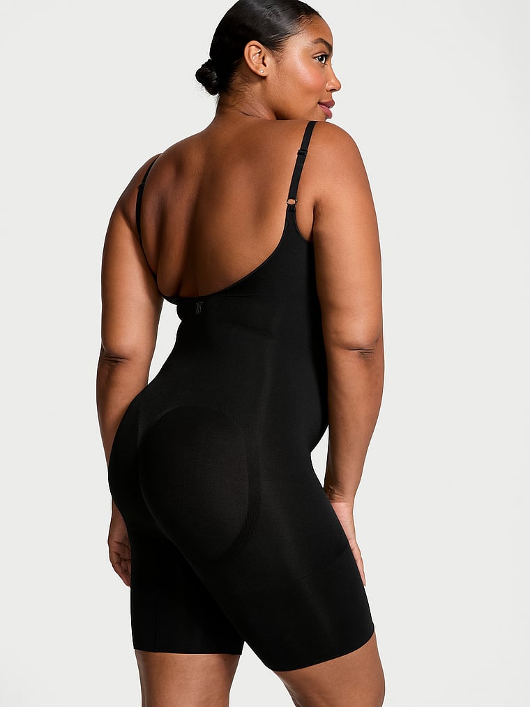 Корректирующее белье от Victoria Seamless Shaping Боди длиной до середины бедра Victoria'S Secret, черный — фото 3