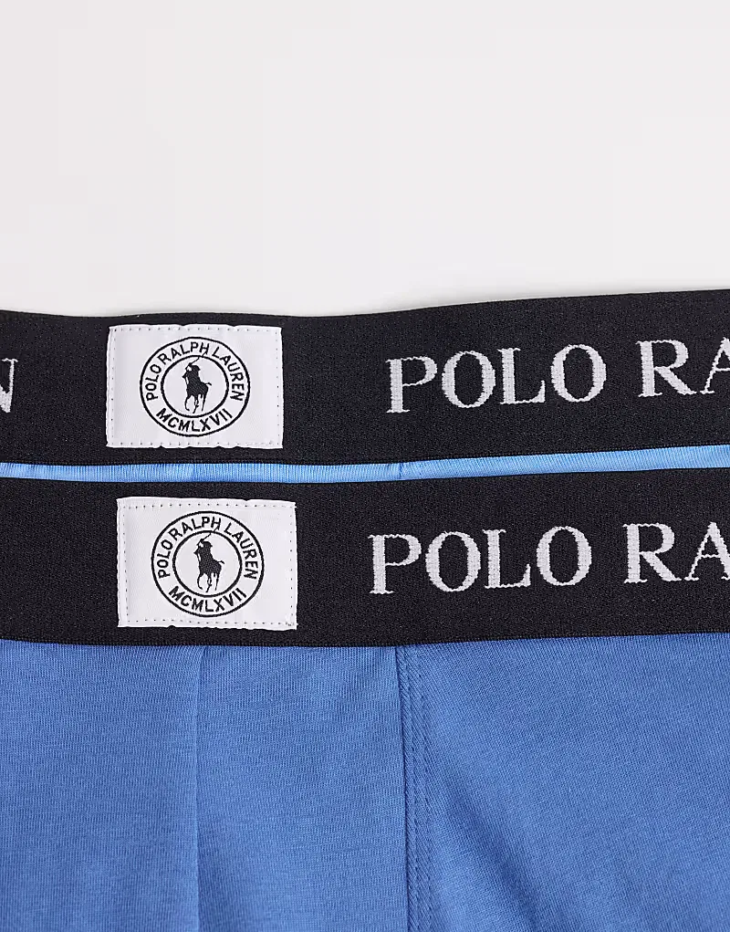 Комплект из трех хлопковых плавок Polo Ralph Lauren синего и, черный — фото 3