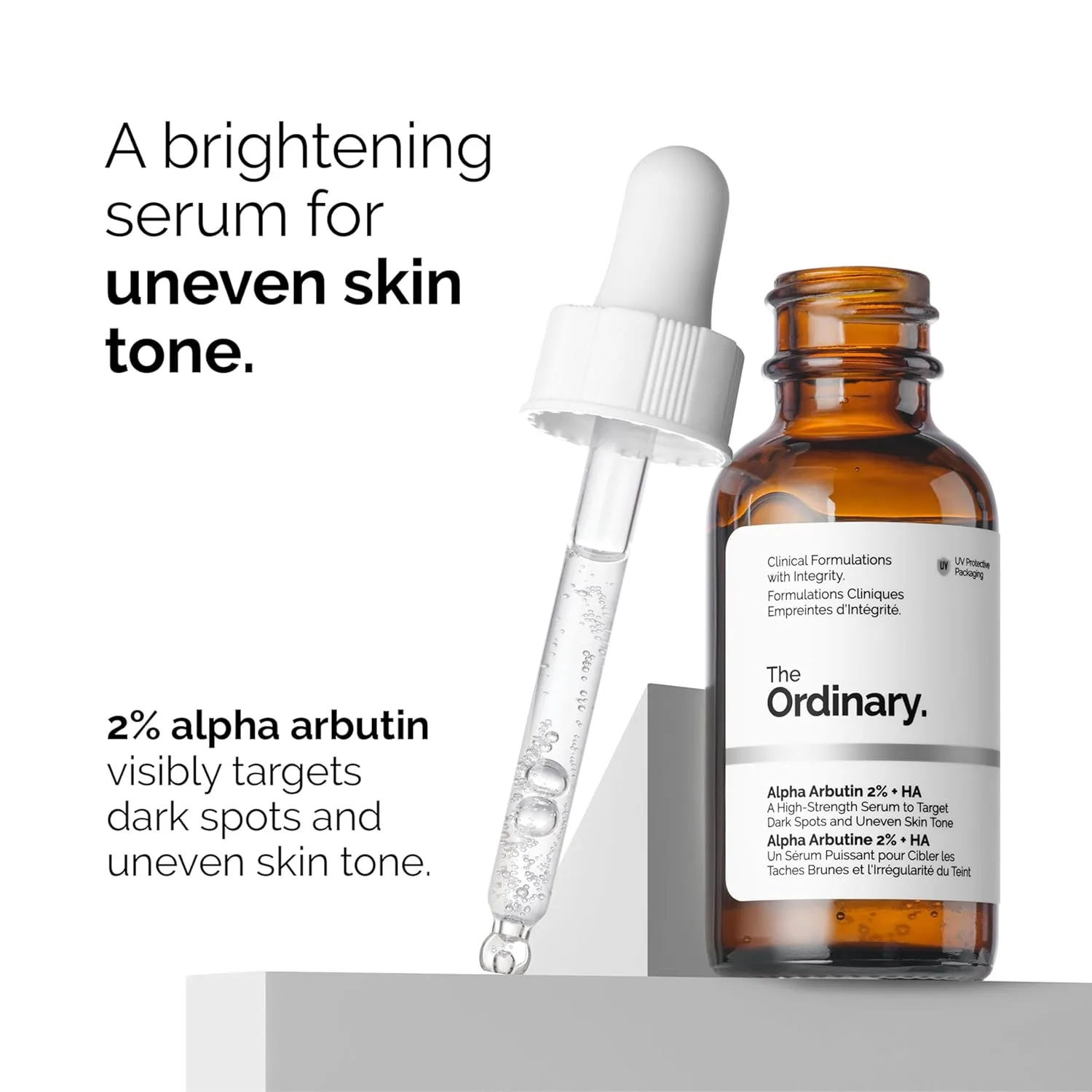 The Ordinary Dark Spot Collection - набор для ухода за кожей: Vitamin C Suspension 23% + HA Spheres 2% 30 мл, Alpha Arbutin 2% + HA 30 мл, Hyaluronic Acid 2% + B5 30 мл — фото 3