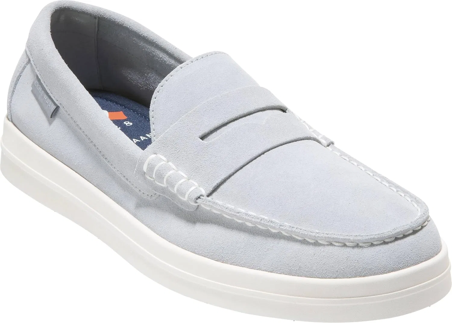 Лоферы мужские Cole Haan, серый замшевый/слоновая кость — фото 4