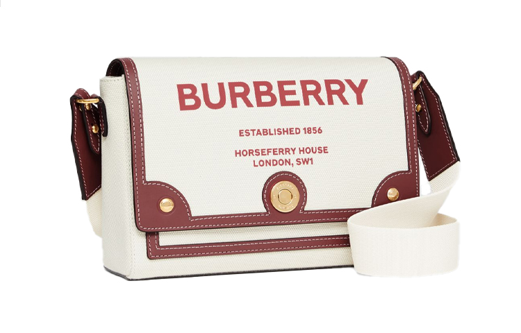 Женская сумка-мессенджер из канваса с принтом Burberry — фото 2