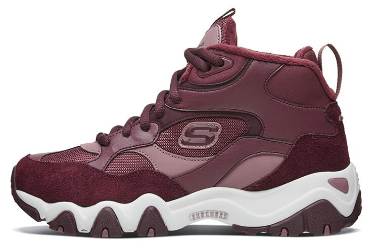 

Кроссовки женские D"LITES 2.0 Chunky с высоким верхом, бордовые/белые Skechers