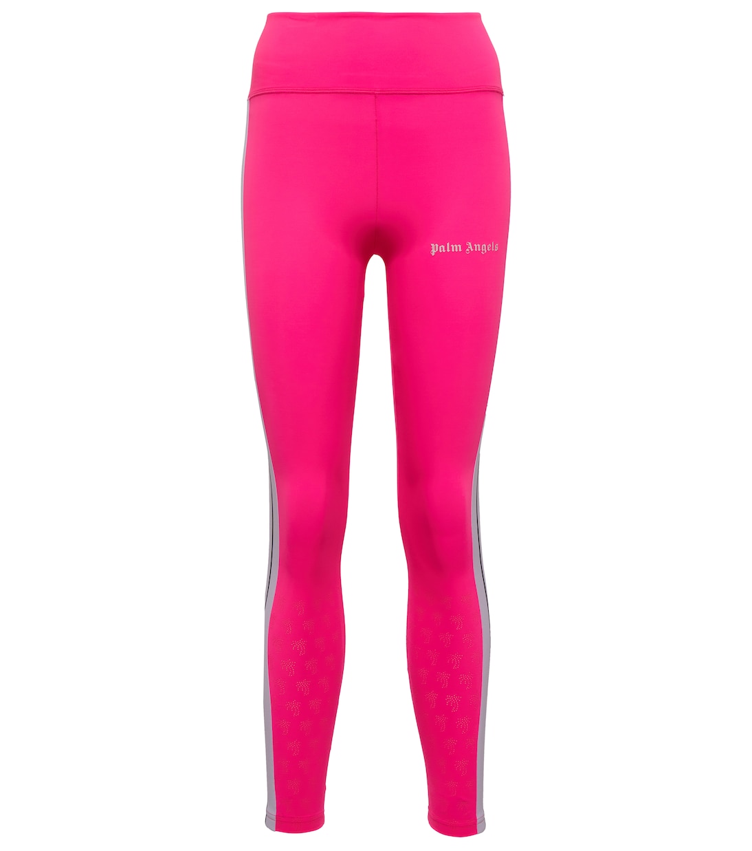 

Леггинсы из джерси с логотипом Palm Angels, Fuchsia White