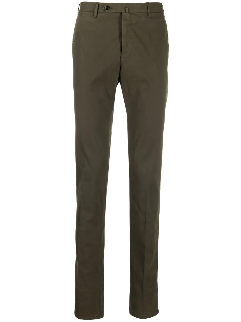 

Узкие брюки чинос строгого кроя PT Torino, зеленый