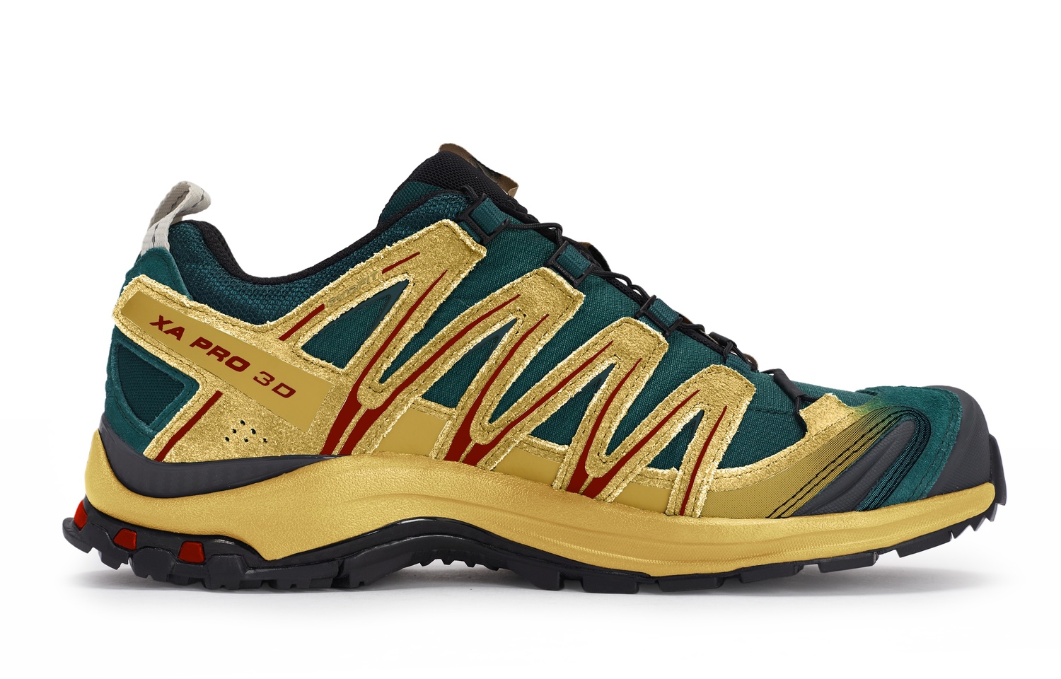 SALOMON Кроссовки для бега XA PRO 3D Cushioning Support Low top Unisex Red Green Gold — фото 4