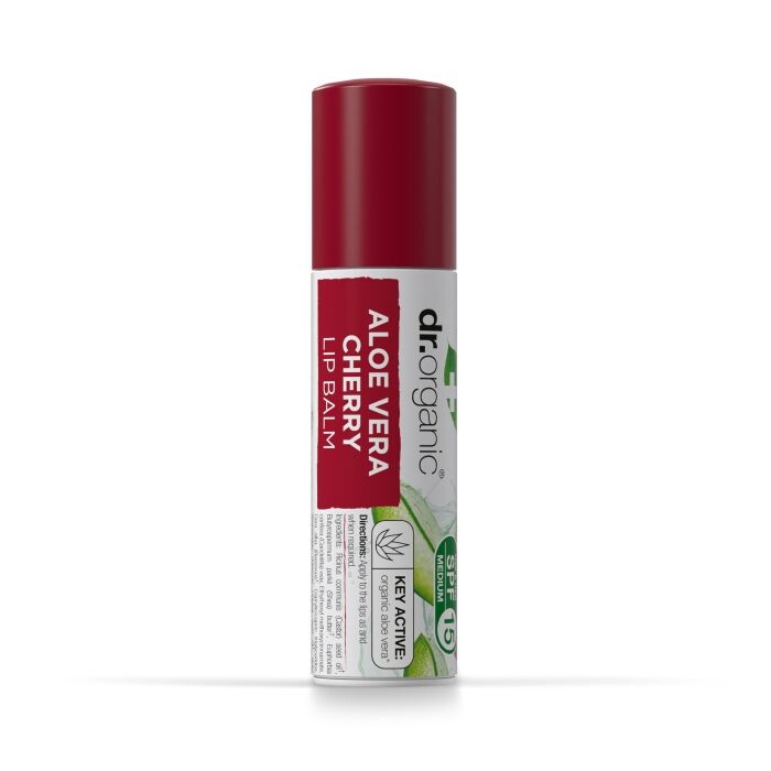 

Бальзам для губ Aloe Vera Bálsamo Labial con Cereza Dr Organic, 5,7 ml