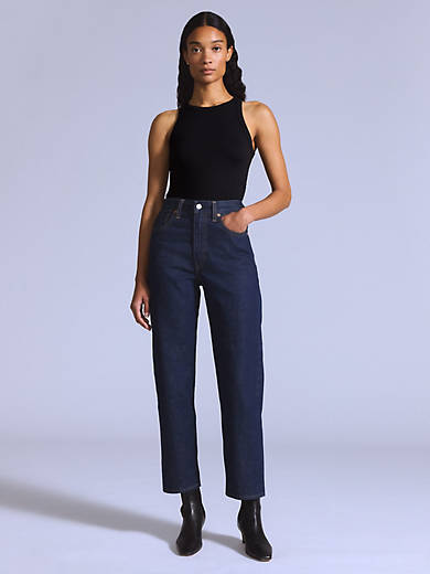 

Женские джинсы с японской кромкой и колонкой Levi's, цвет Moj Rinse - Dark Wash