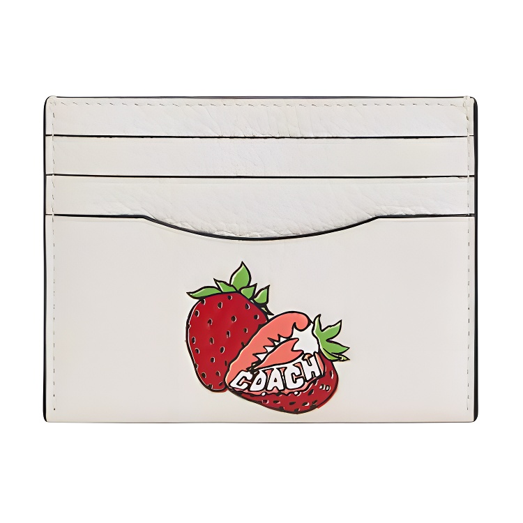 

COACH Кожаный визитник с принтом, White