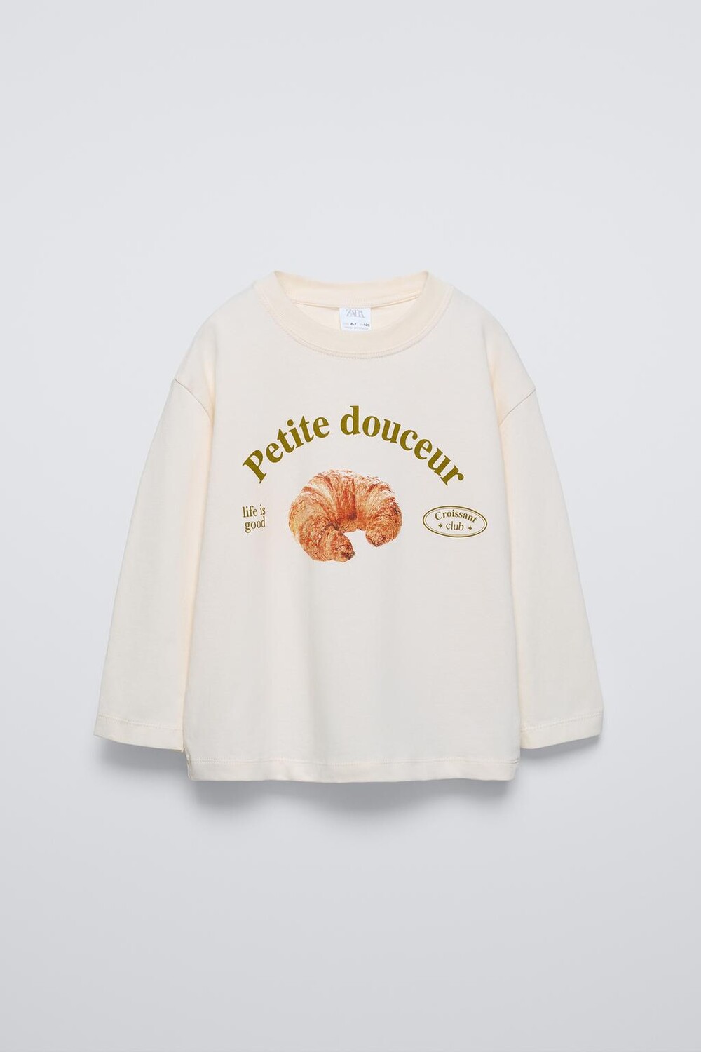 

Футболка с принтом ZARA, экрю