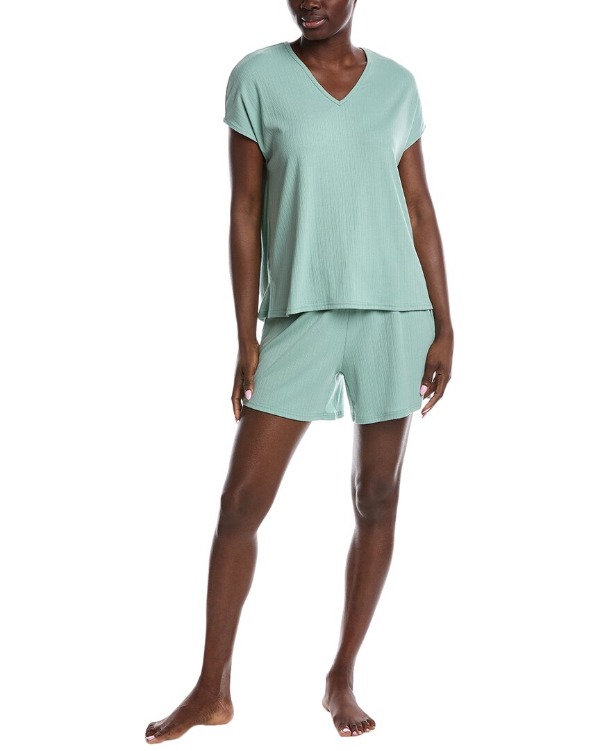 

N Natori 2-предметный комплект пижамы Sooth с шортами, зеленый