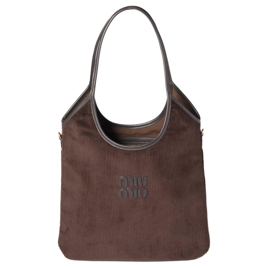 

MIU MIU Кордовая женская сумка через плечо Эбони